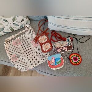 NWOT Set of 5 Bags Free People, Lucky Brand, Unbranded